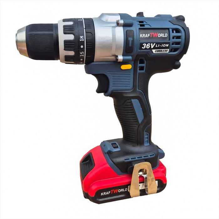 Акумулаторен Безчетков Ударен Винтоверт KraftWorld с 111 части Комплек