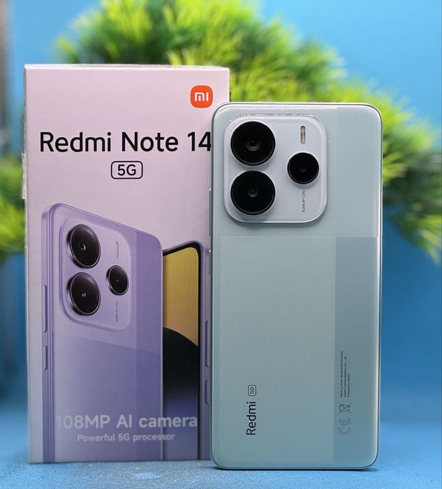ГАРАНЦИОНЕН!!! Xiaomi Redmi Note 14 5G, 6GB, 128GB, Coral Green