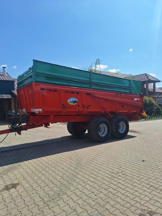 Remorca agricolă benna cereale 14 tone frâne pe aer citiți anuntu