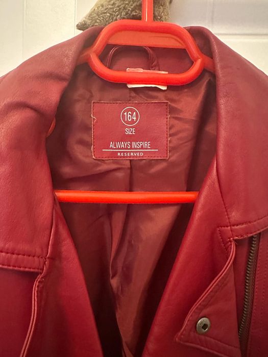 Geaca din imitatie piele Reserved,164