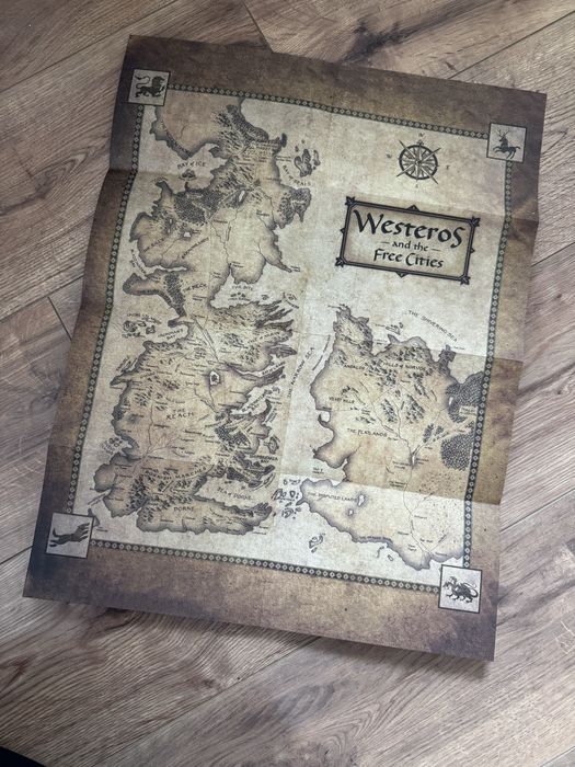 Game of Thrones(A Song of Ice and Fire) комплект 7 книги + карта