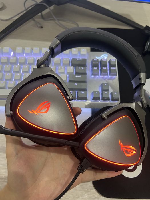 Игровые наушники и клавиатура Hyperx / Asus Rog