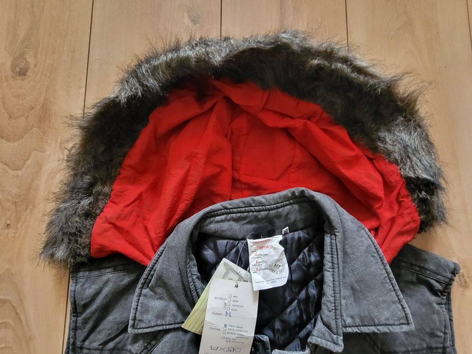 Мъжки елек с качулка