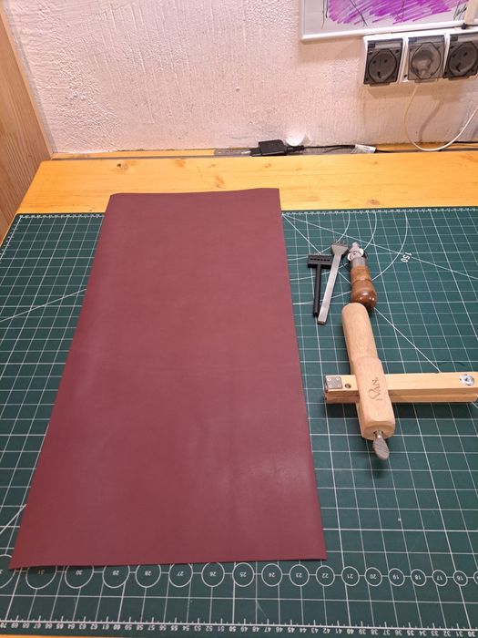 Piele tabacita, full grain leather, piele la metru, handmade