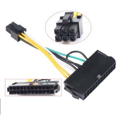 Adaptor Dell sursa ATX 24 pin la 6 pini, Active, 10 CM