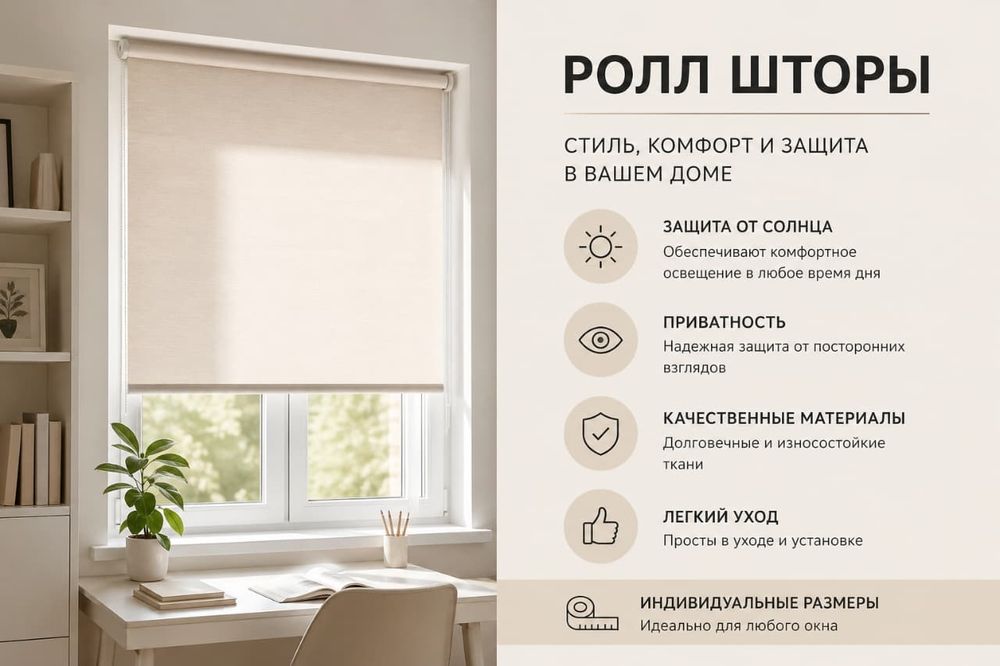 Ролл шторы жалюзи