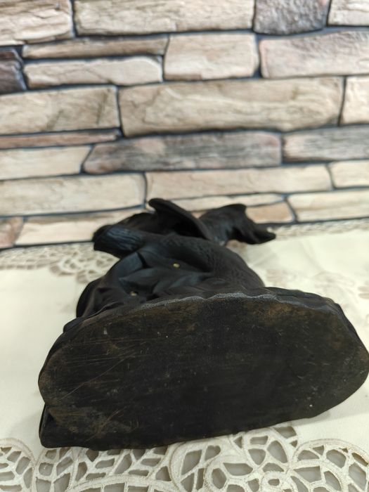 Чугунные настольные часы "Петух"