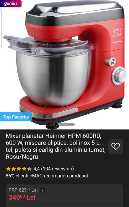 Mixer planetar Heinner