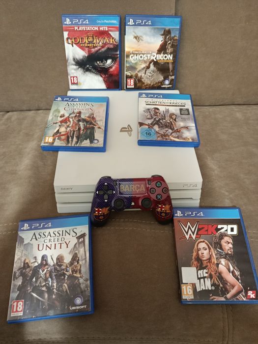 Playstation 4 PRO 4K SSD 1TB ( 1000Gb )   + 6 jocuri + 1 controller PS