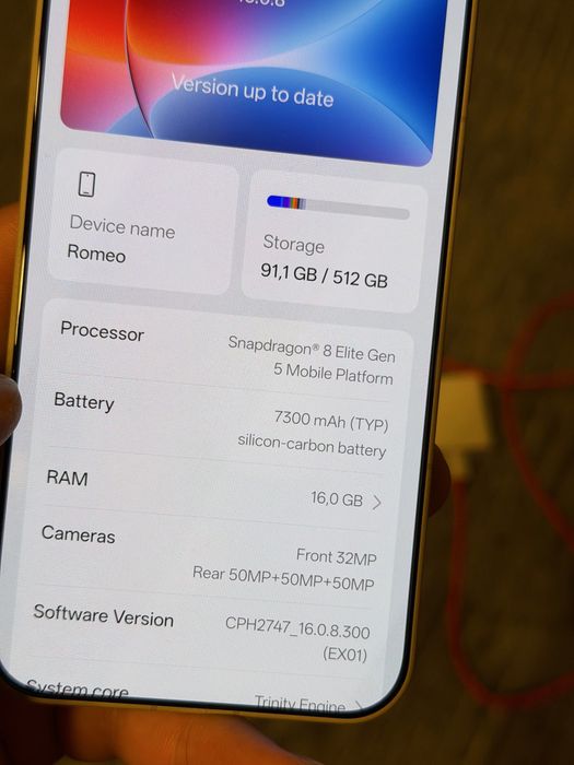 Telefon mobil OnePlus 15, Dual SIM, 16GB RAM, 512GB, 5G, Sand Storm