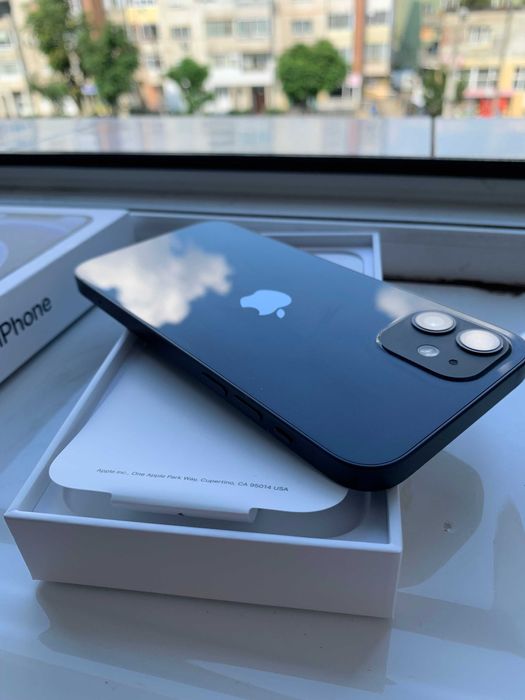 Telefon iPhone 12 Blue 256 GB ca NOU Impecabil in cutie 5G Liber