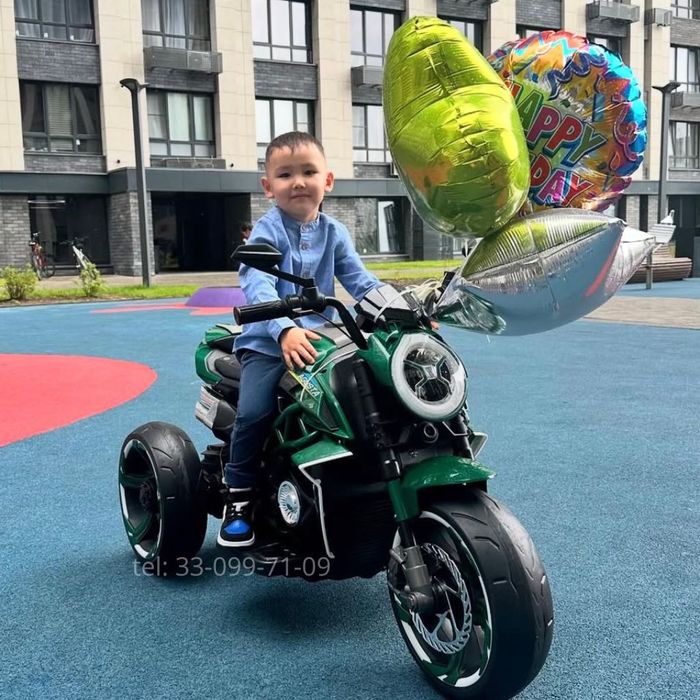 Детский мотоцикл Agusta ABM-9588, 12V с Bluetooth и EVA колеса 2-5 лет