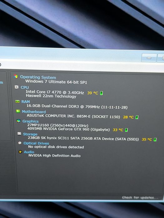 Sistem gaming buget complet , i7 , 16 gb , ssd , 4gb video