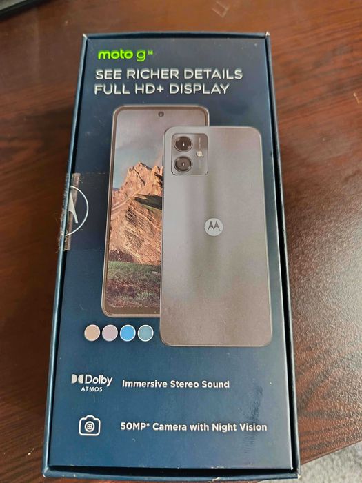 Motorola Moto G14 128GB, Sky Blue (Чисто Нов!)