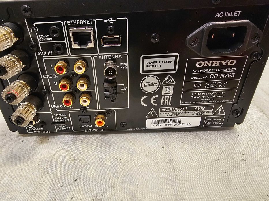 Receiver CD Network Onkyo model CR-N765 (Culoare Black)