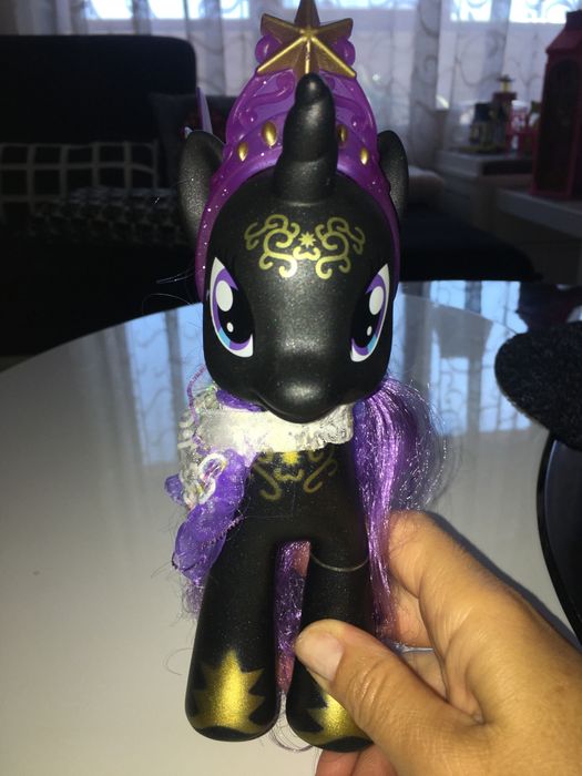 Малко черно пони с аксесоари