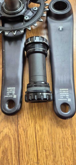 Angrenaj Pedalier SHIMANO 12s FC-M8100 + Foaie 30T + monobloc BB-MT800