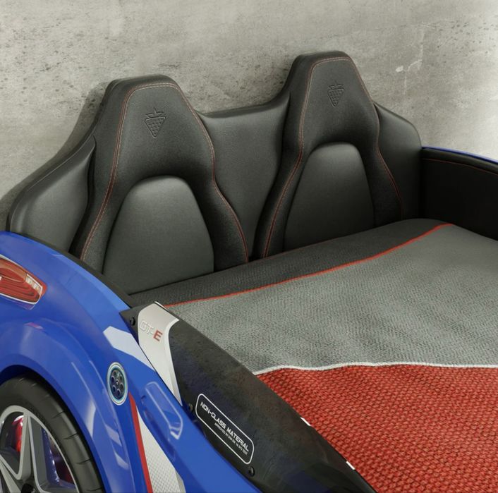 Детско легло - кола GTE Синьо 100/190см