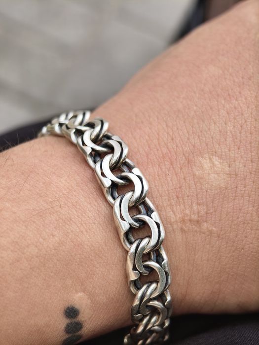 Браслет Бисмарк серебро 34грамм