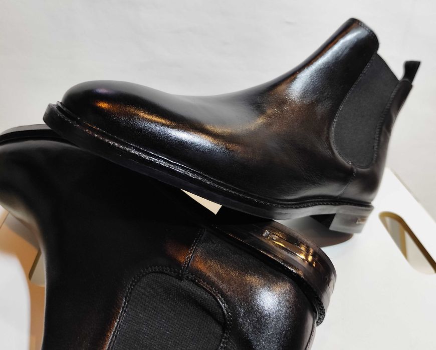 Ghete chelsea 42.5 43 plain toe Walk London NOI piele naturala moale