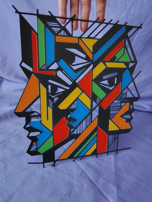 Artă decorativă metalică, abstract art