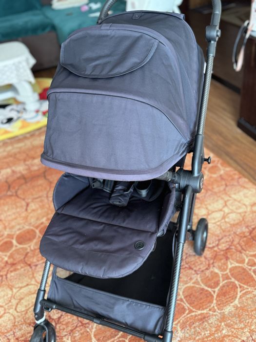 Carucior sport Cybex Melio CARBON plus scoica Cybex Aton M I-size