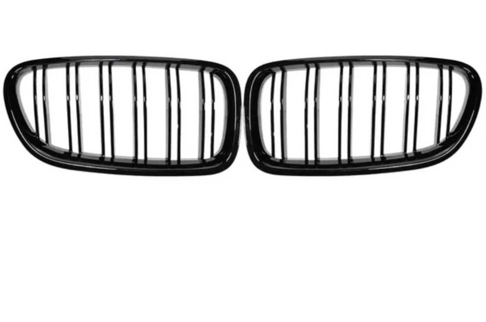 Двойни M5 Бъбреци Решетки BMW F10 F11 2010-17 БМВ Ф10 Ф11 черен Гланц