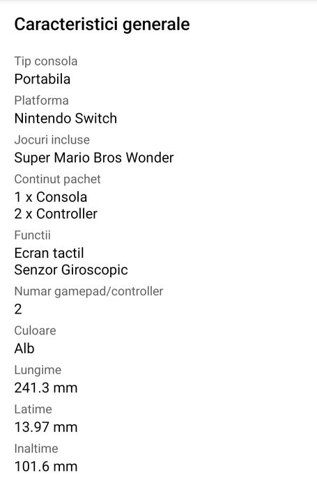 Consola Nintendo Switch OLED, White + jocuri incluse
