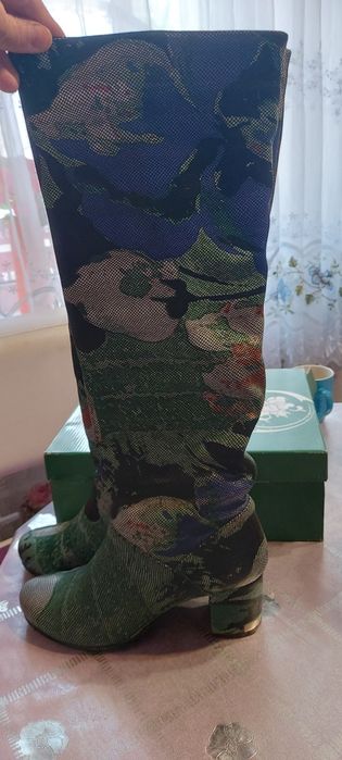 Кожанные сапоги 38размер