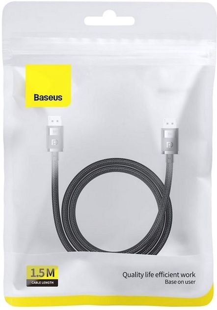 Кабель Baseus High Definition Series DP 8K to DP 8K 1.5 m