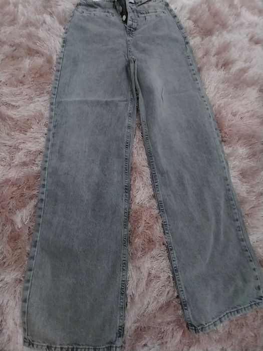 Дамски Дънки с широк крачол - 34 ( XS )