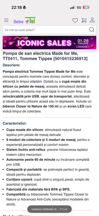 Pompa de san electica