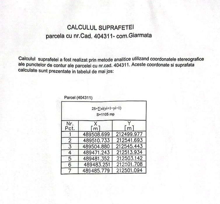 Teren Intravilan 1.105 mp Giarmata – Ideal Construcție – Acte la zi