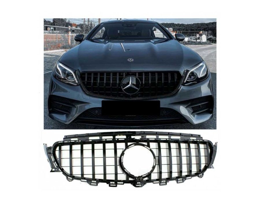Черен лак решетка тип GT за Mercedes E класа W213 седан