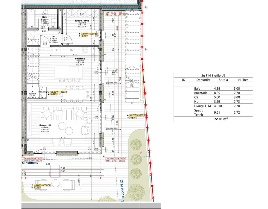 Casa Cuplata cu 410mp teren, 161mp util, la 3km de Pta Unirii, amplasament Sudic si panorama
