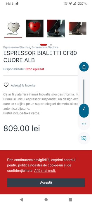 Espressor Bialetti Cuore