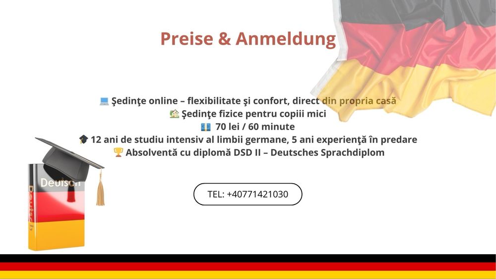 Meditații de limba GERMANĂ pentru copii și începători