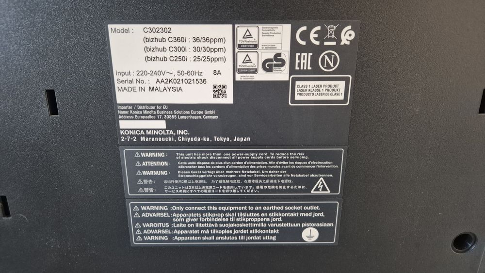 Принтер Konica Minolta bizhub C300i