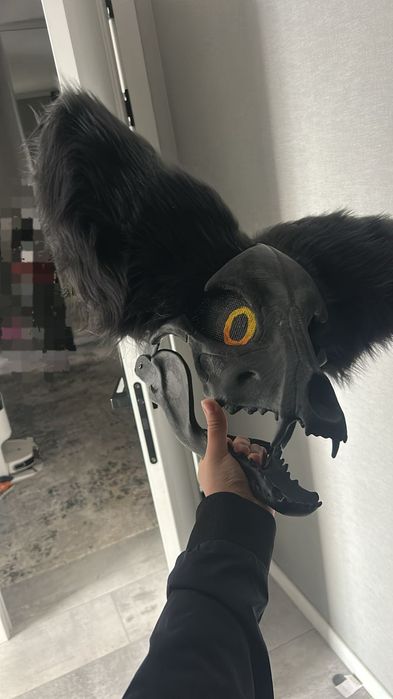 Маска фурри skulldog