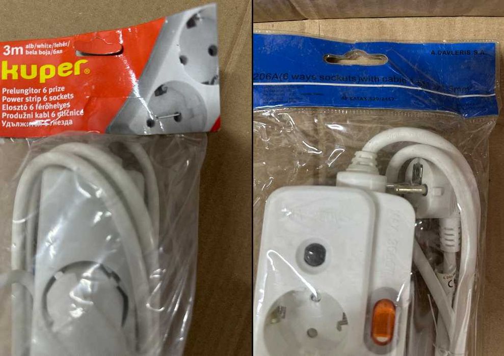 Prelungitoare cu cablu de diverse lungimi – lichidare stoc - pachet
