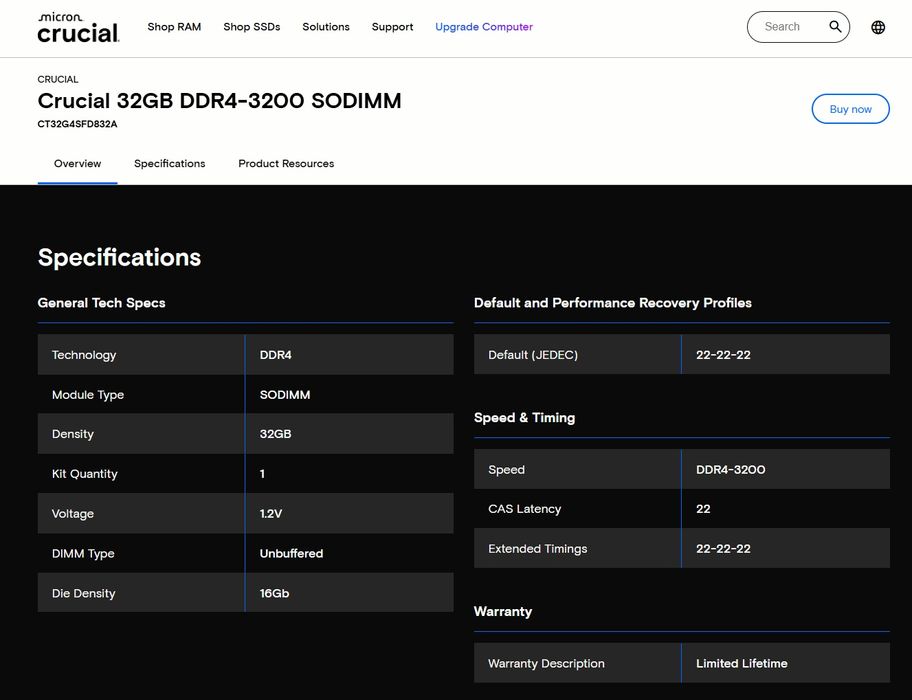 ОЗУ DDR4 64Gb 3200MHz