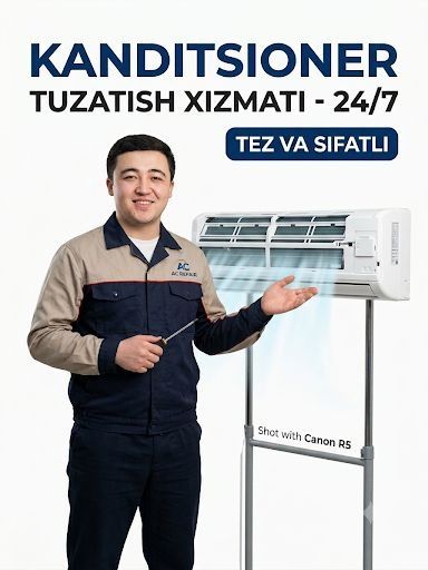 Kondetsiyaner va muzlatgich remont va ustanofka hizmatlari