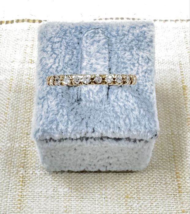 Inel Aur galben 18k cu Diamante, pret fix