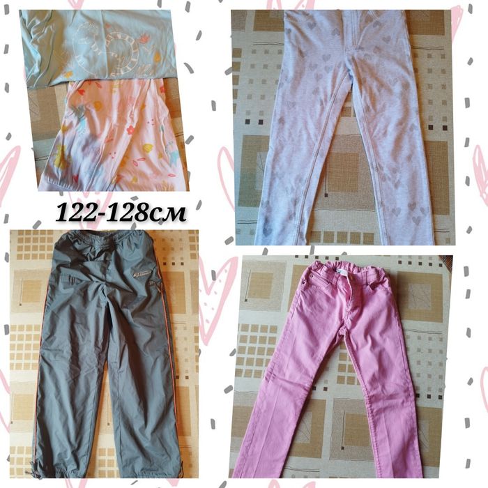 Лот дрехи за момиче 7-8г/122-128см