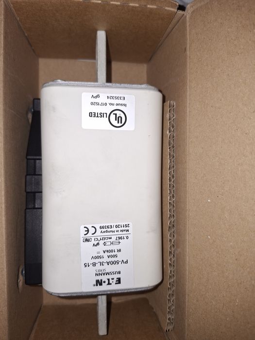 DE VANZARE /SIGURANTE  - PV500 A-1500 V DC/pachet 12 Buc /