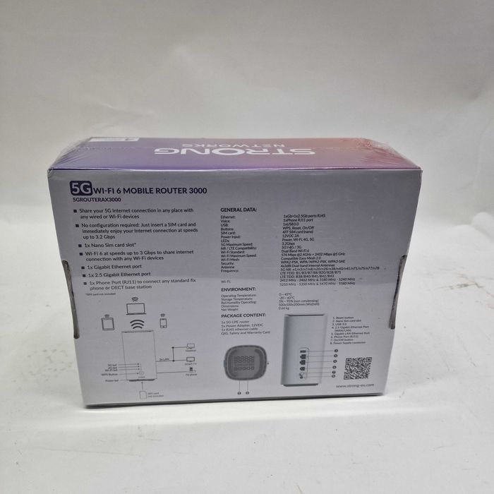 Liquid Money vinde - Router Strong Wireless 5G Wi-Fi 6, 3Gps SIGILAT