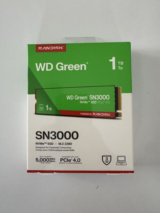 SSD WD Green SN3000 PCI Express 4.0 x4 M.2 2280