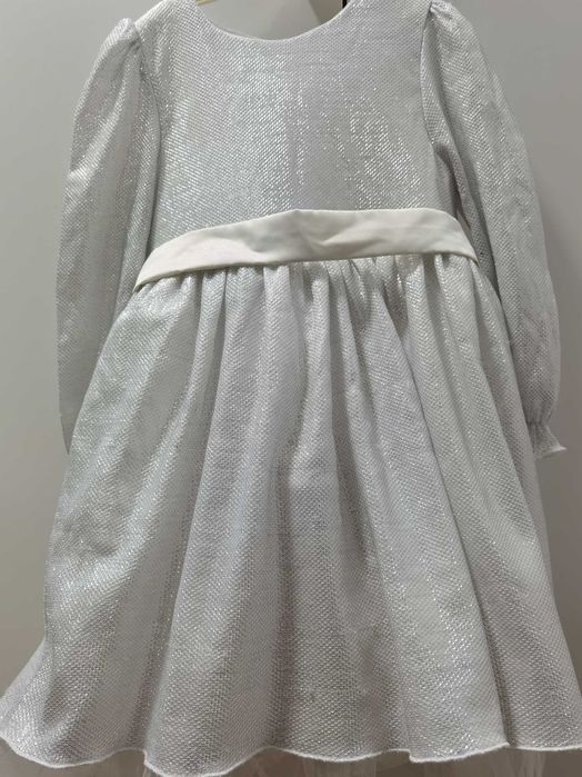 Rochita argintie Craciun sau serbare fetite