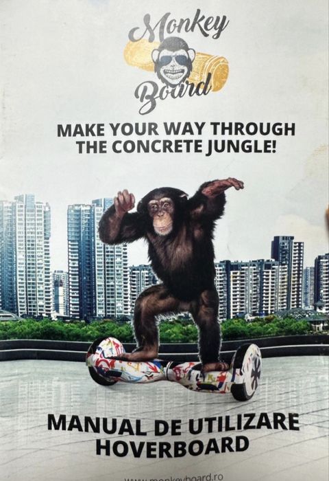 Hoverboard Off-Road MonkeyBoard 10” Graffiti – Bluetooth, Boxe, Ca Nou!