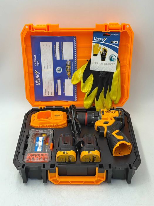 Шуруповерт Ubay UB-1015 PRO, 60 Н·м, 10 мм, 2000 об/мин